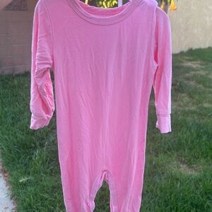 Pink Footie One Piece with Full Coverage